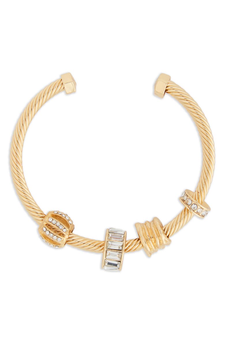 SAACHI Charm Cable Cuff Bracelet, Alternate, color,