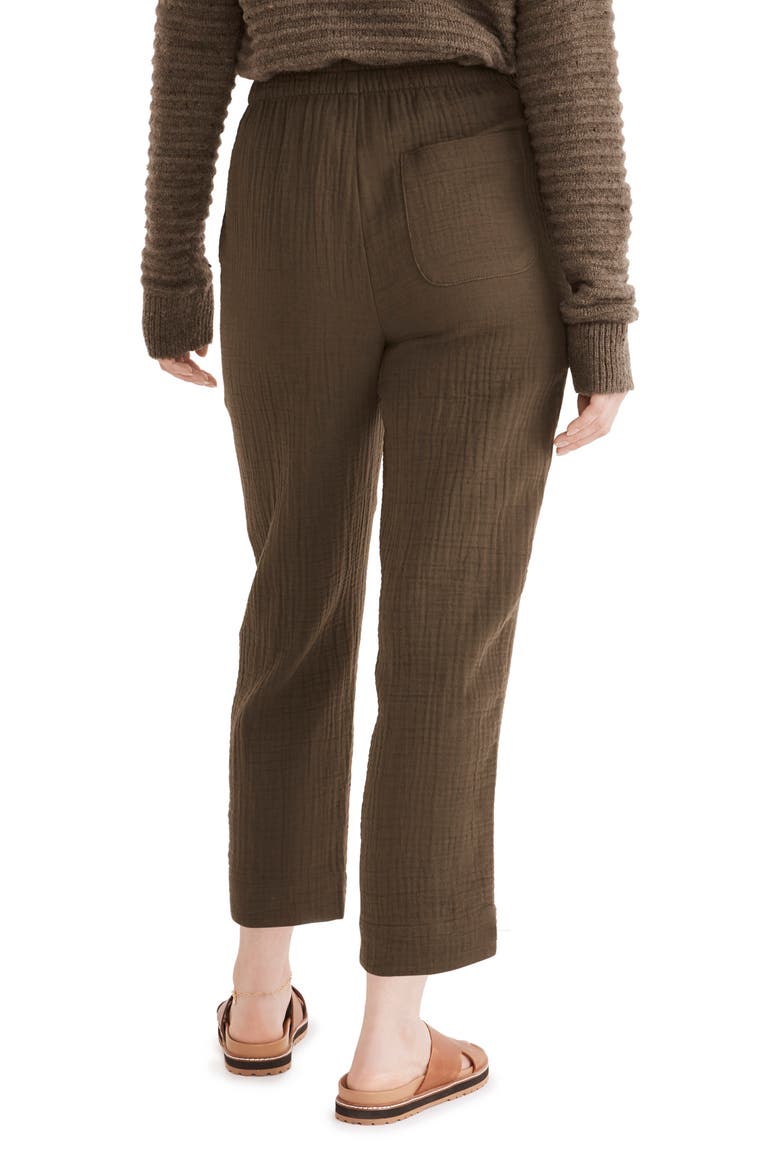 Huston Lightspun Pull-On Tapered Crop Pants, Alternate, color, DRIED OLIVE