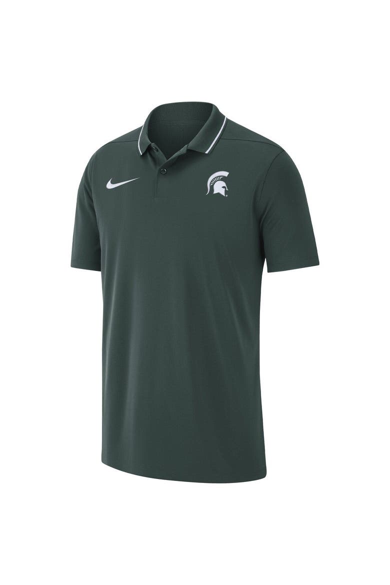 Men's Nike Green Michigan State Spartans 2023 Coaches Performance Polo, Alternate, color, Green