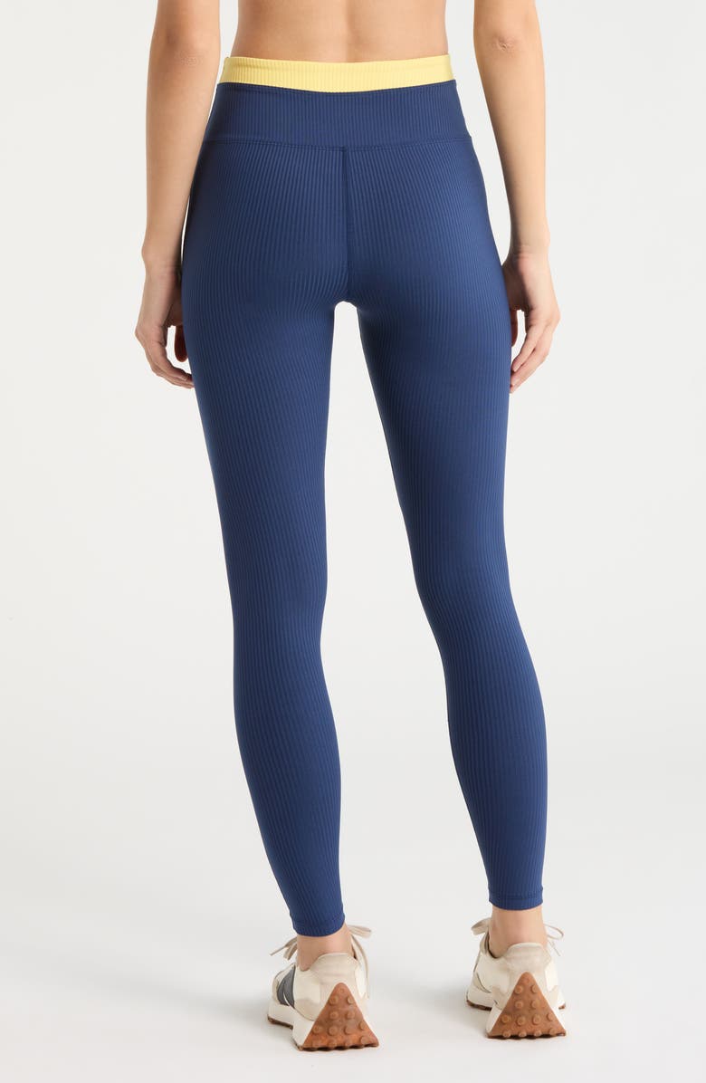 Year of Ours Ribbed Layered Leggings, Alternate, color, Midnite Popcorn