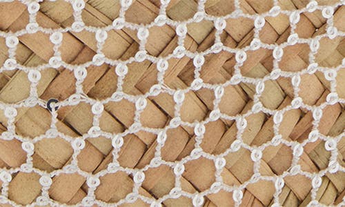 Mango Mini Sequin Basket Tote In Sand