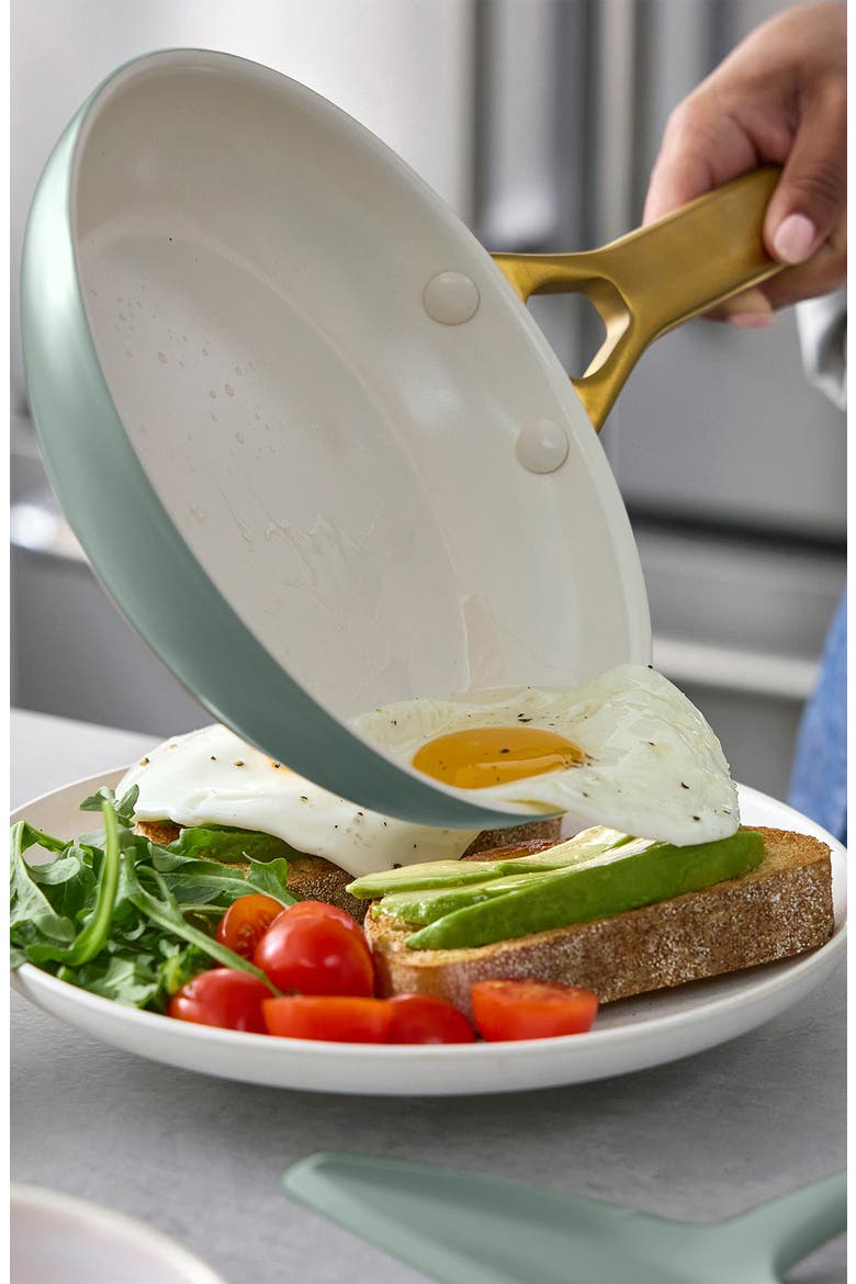 Reserve 8-Inch Ceramic Nonstick Frying Pan, Alternate, color, LUSH GREEN