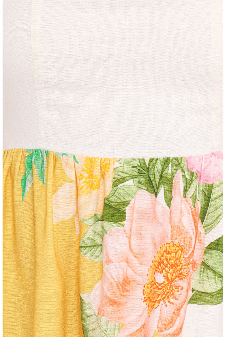 Nissa Halter Sundress, Alternate, color, YELLOW POPPY