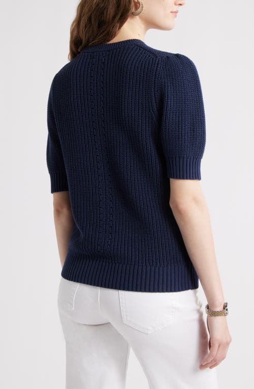 Caslonr Caslon(r) Elbow Sleeve Cotton Sweater