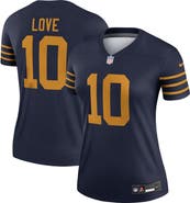 Nike Women's Nike Jordan Love Navy Green Bay Packers The 1923 Classic Legend Player Dri-FIT Top