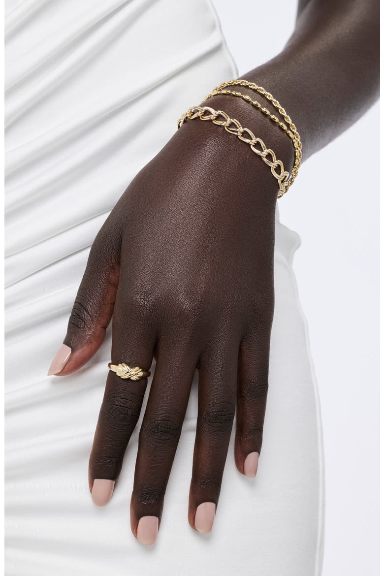 Remi 14k-Gold Plate Chain Bracelet, Alternate, color, GOLD