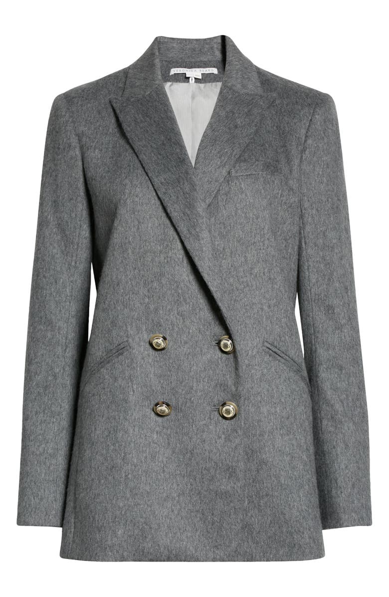Veronica Beard Oria Dickey Wool Blend Double Breasted Blazer, Main, color,