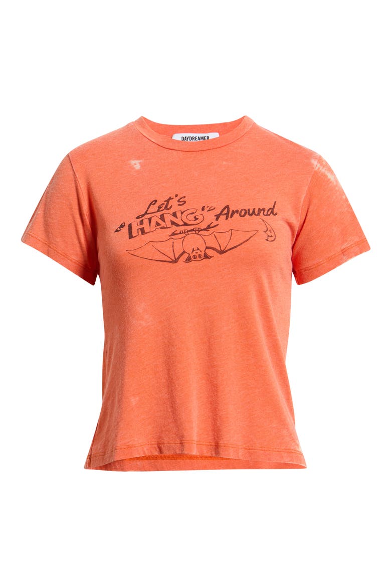 Let's Hang Around Graphic Tee, Alternate, color, POPPY ORANGE