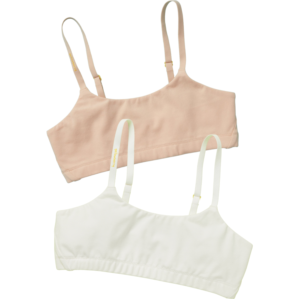 Yellowberry Pipit Pima Cotton Bra 2PK in Earth at Nordstrom, Size X-Large