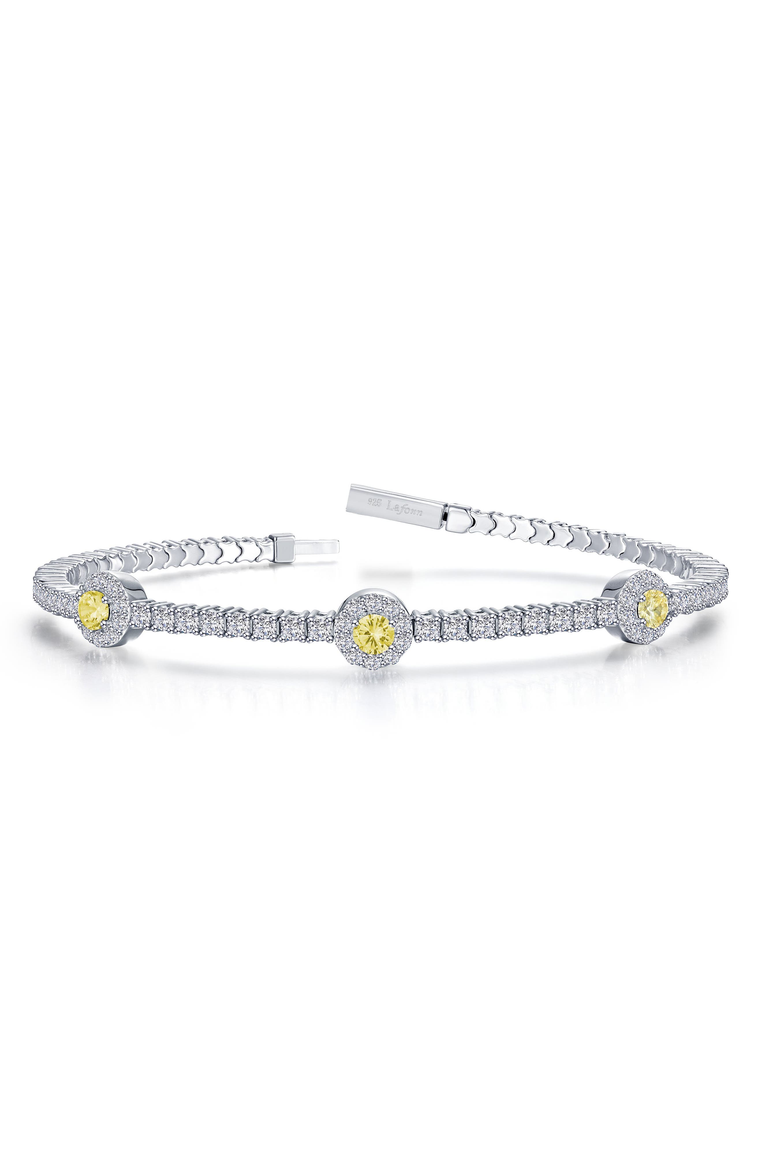 Lafonn Simulated Canary Sapphire & Simulated Diamond Bracelet
