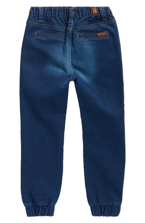 7 For All Mankind Kids' Quilted Pullover & Knit Denim Joggers Set In Blue