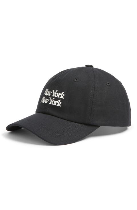 New York New York Adjustable Cotton Twill Baseball Cap