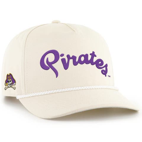 Men's '47  Natural ECU Pirates Powder Purple Hitch Adjustable Hat