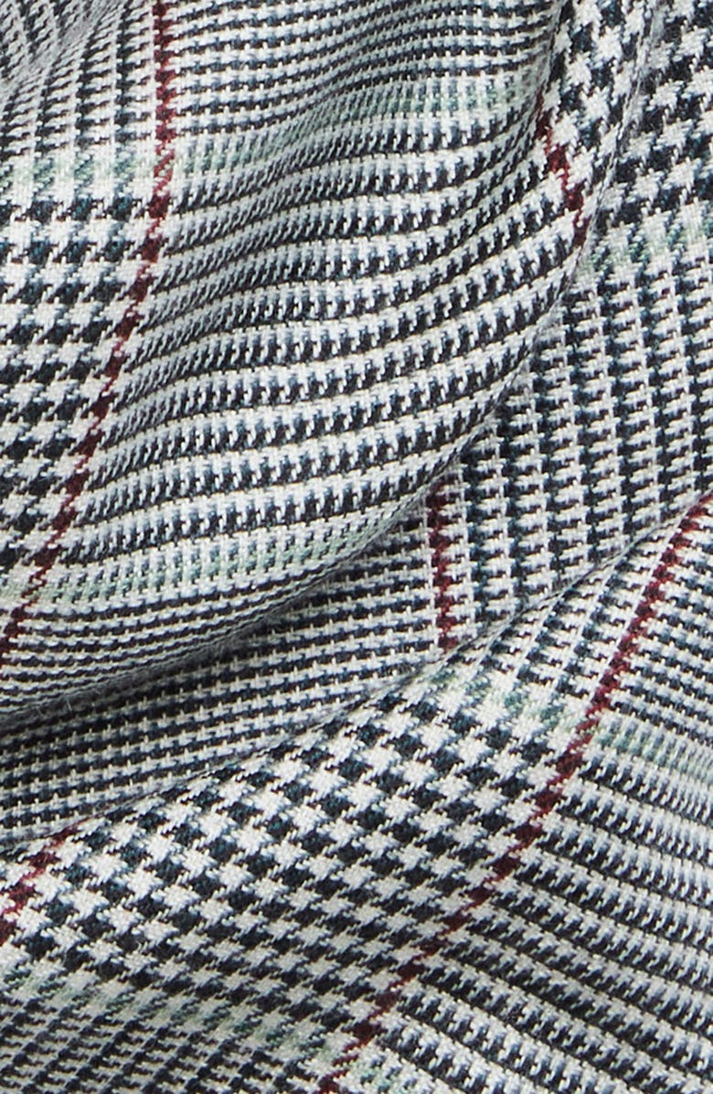 Johnstons of Elgin Cashmere & Silk Square Scarf, Alternate, color, Black White