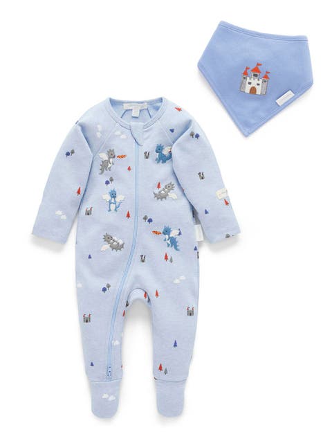 Thick Zip Footie & Bib Set Boys