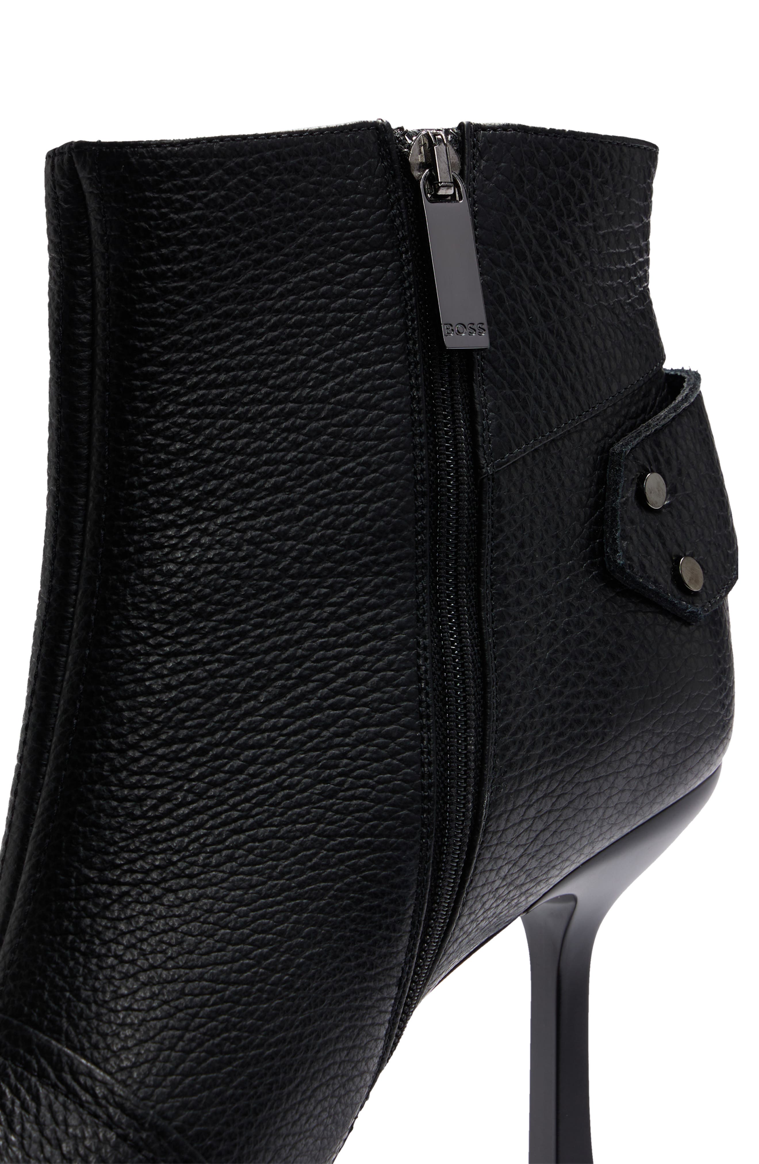 BOSS Vivian Pointed Toe Bootie, Alternate, color, Blk