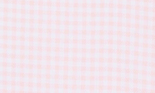Nordstrom Trim Fit Gingham Premium Performance Dress Shirt In Pink Gingham Check