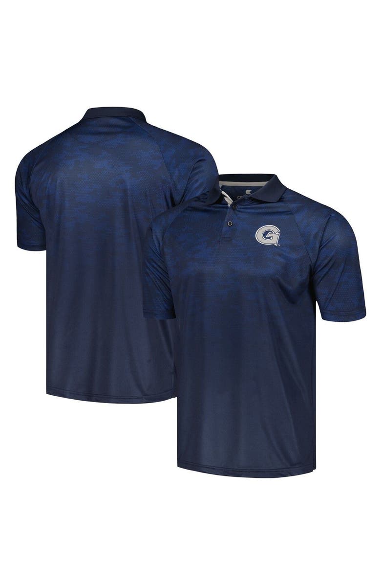 COLOSSEUM Men's Colosseum Navy Georgetown Hoyas Honeycomb Raglan Polo, Main, color, Navy