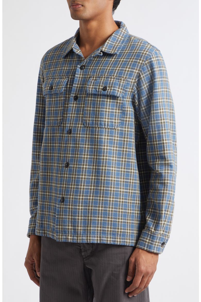 Matlock Plaid Cotton Button-Up Shirt, Alternate, color, RL-811 BLUE/ GREY