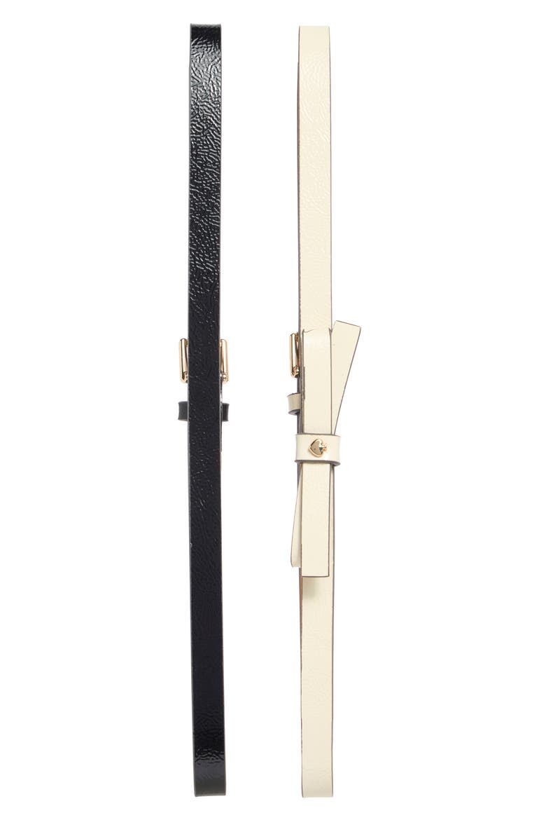 Pack of 2 Assorted Belts, Alternate, color, BLACK/ CREAM/ POLISHED GOLD