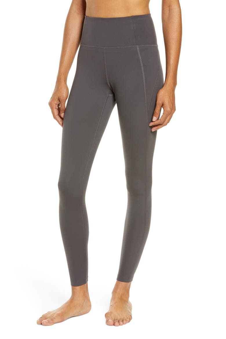 High Waist Full Length Leggings, Alternate, color, MOON