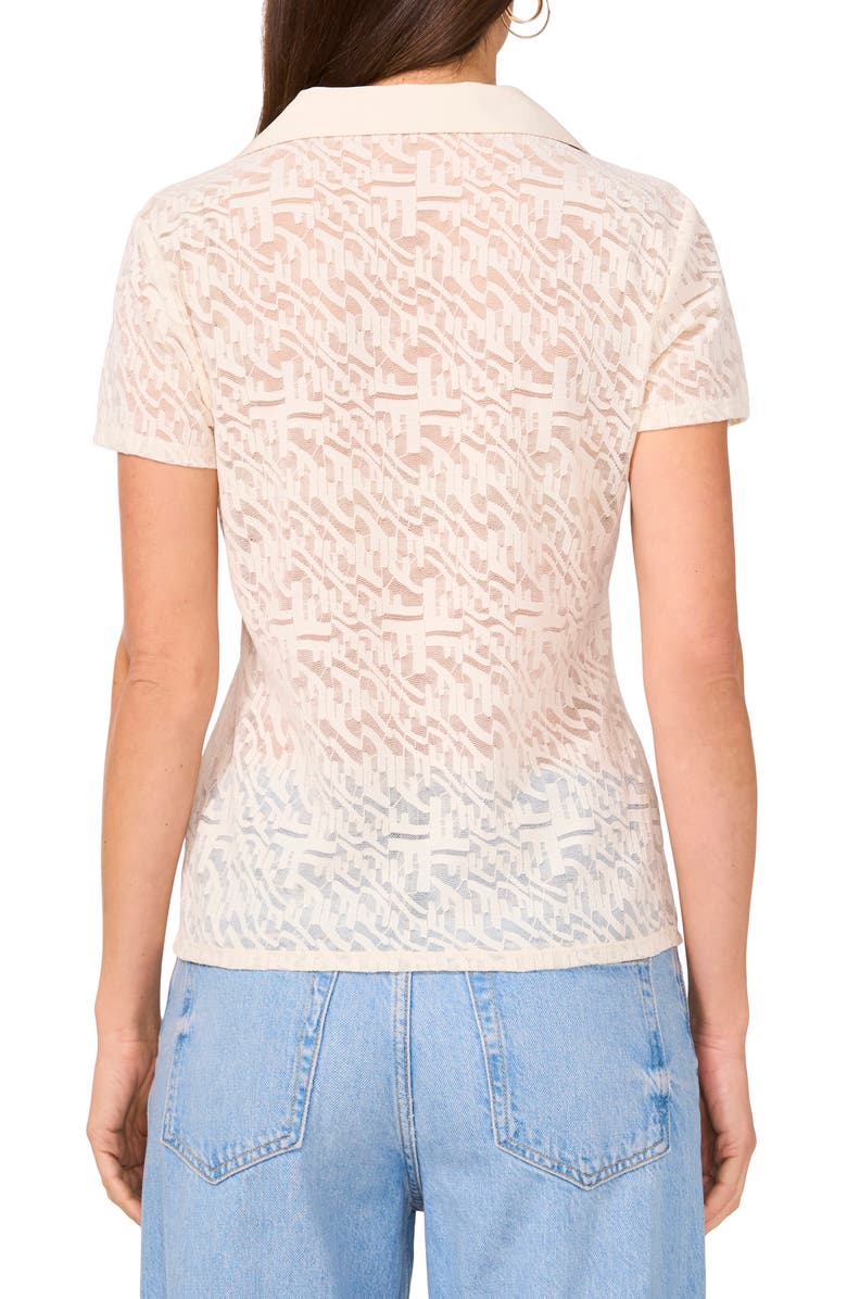 Vince Camuto Lace Polo, Alternate, color, New Ivory