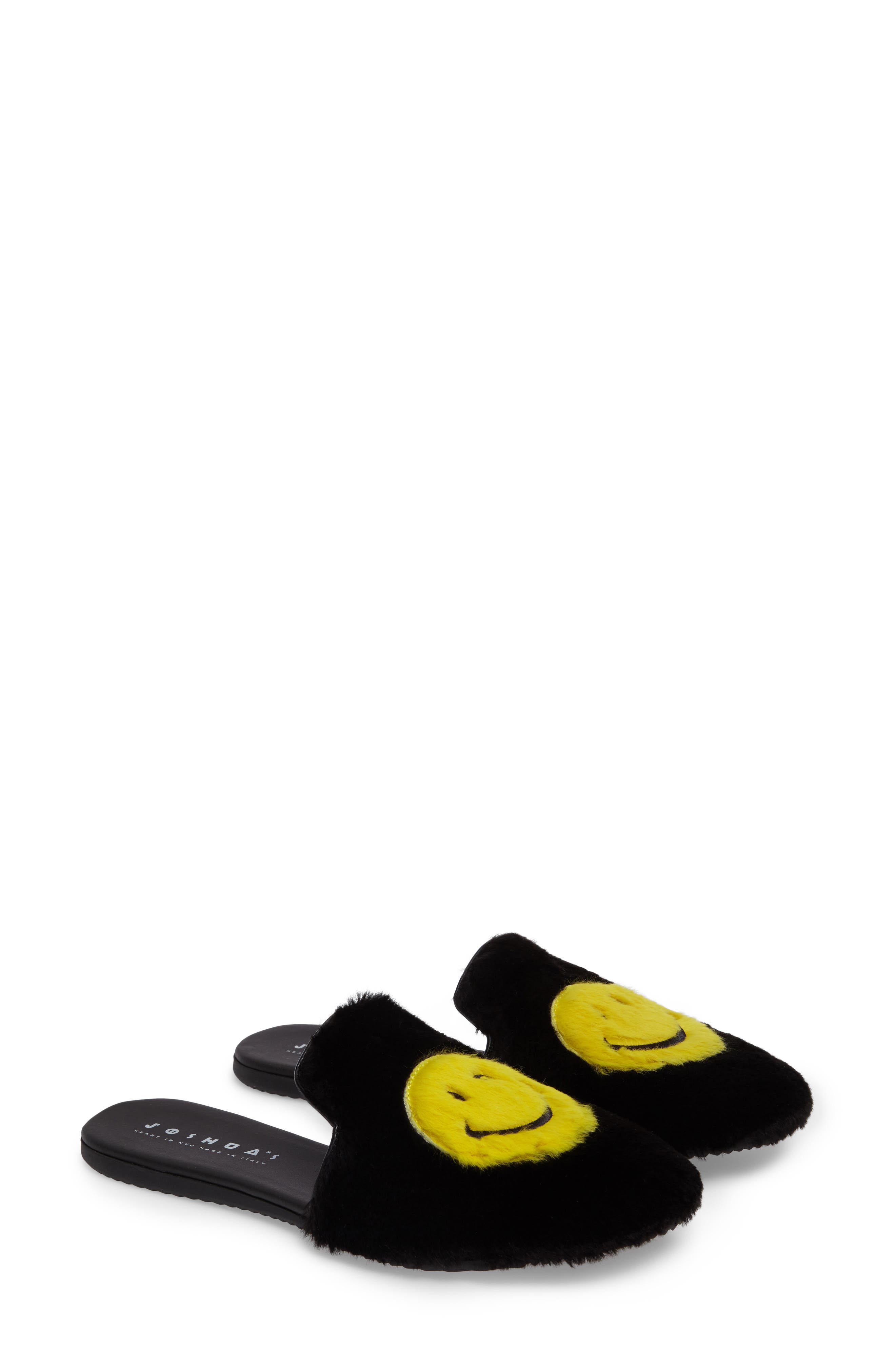 JOSHUA SANDERS Smile Genuine Rabbit Fur Loafer Mule, Alternate, color, 