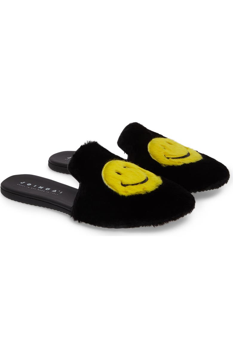 JOSHUA SANDERS Smile Genuine Rabbit Fur Loafer Mule, Alternate, color,