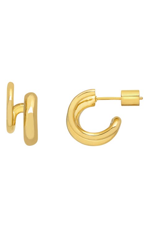 Minimalist Double Illusion Hoop Earrings