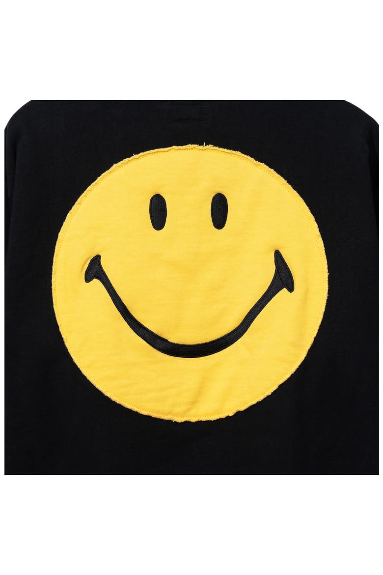 SMILEY® Vintage Wash Sweatshirt, Alternate, color, WASHED BLACK