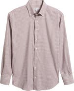 Peter Millar Cashiers Shadow Check Performance Twill Button-Down Shirt