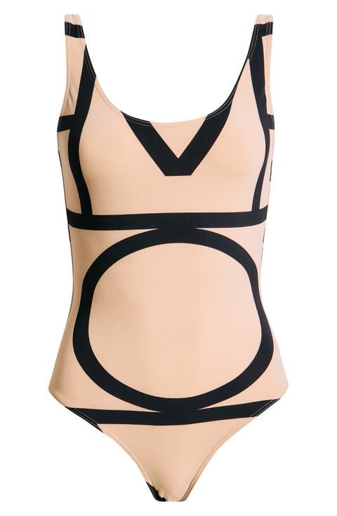 Logo One-Piece Swimsuit