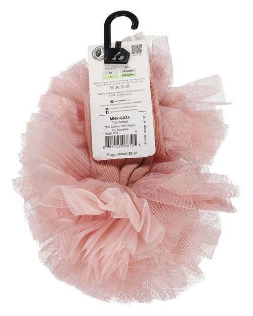 Memoi Oversized Tutu Ballerina Anklet Socks In Pink