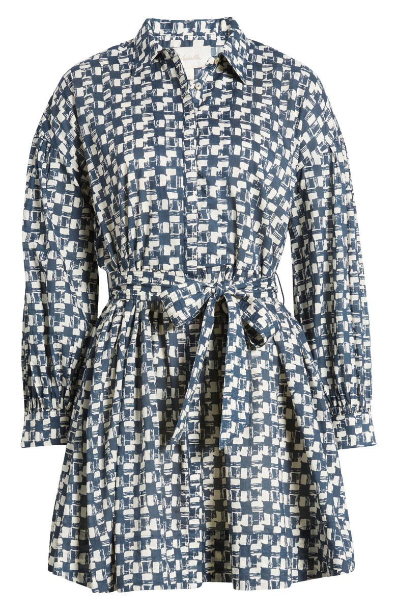 Cleobella Collette Long Sleeve Organic Cotton Mini Shirtdress, Alternate, color,