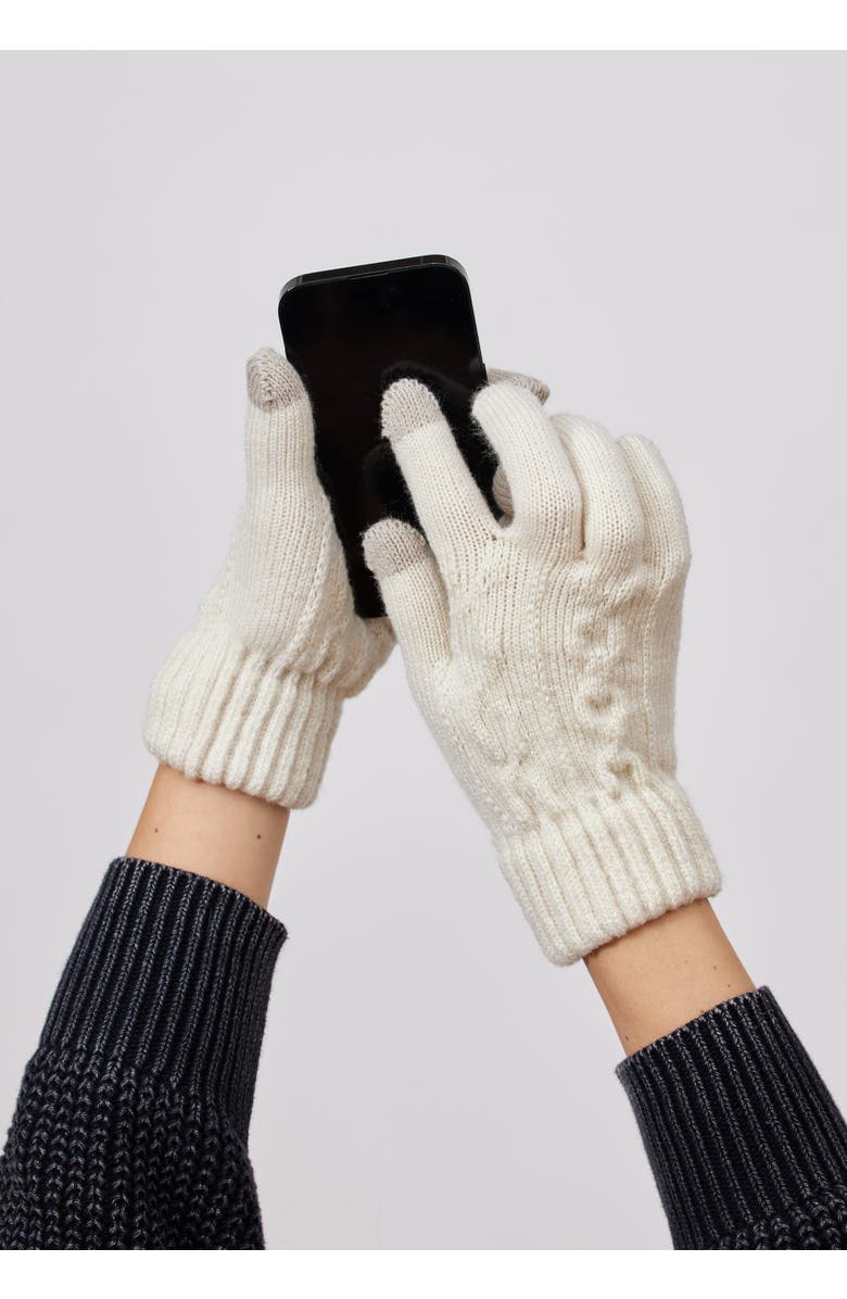 Hat Attack Frosty Touch Glove, Alternate, color, Ivory