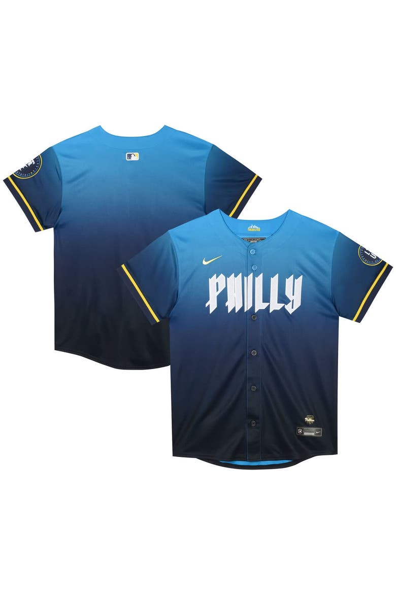 Preschool Nike  Blue Philadelphia Phillies City Connect Jersey, Main, color, Blue