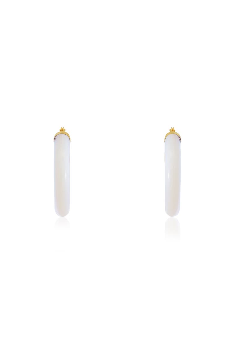 Mother of Pearl Hoop Earrings, Alternate, color, Mother of Pearl