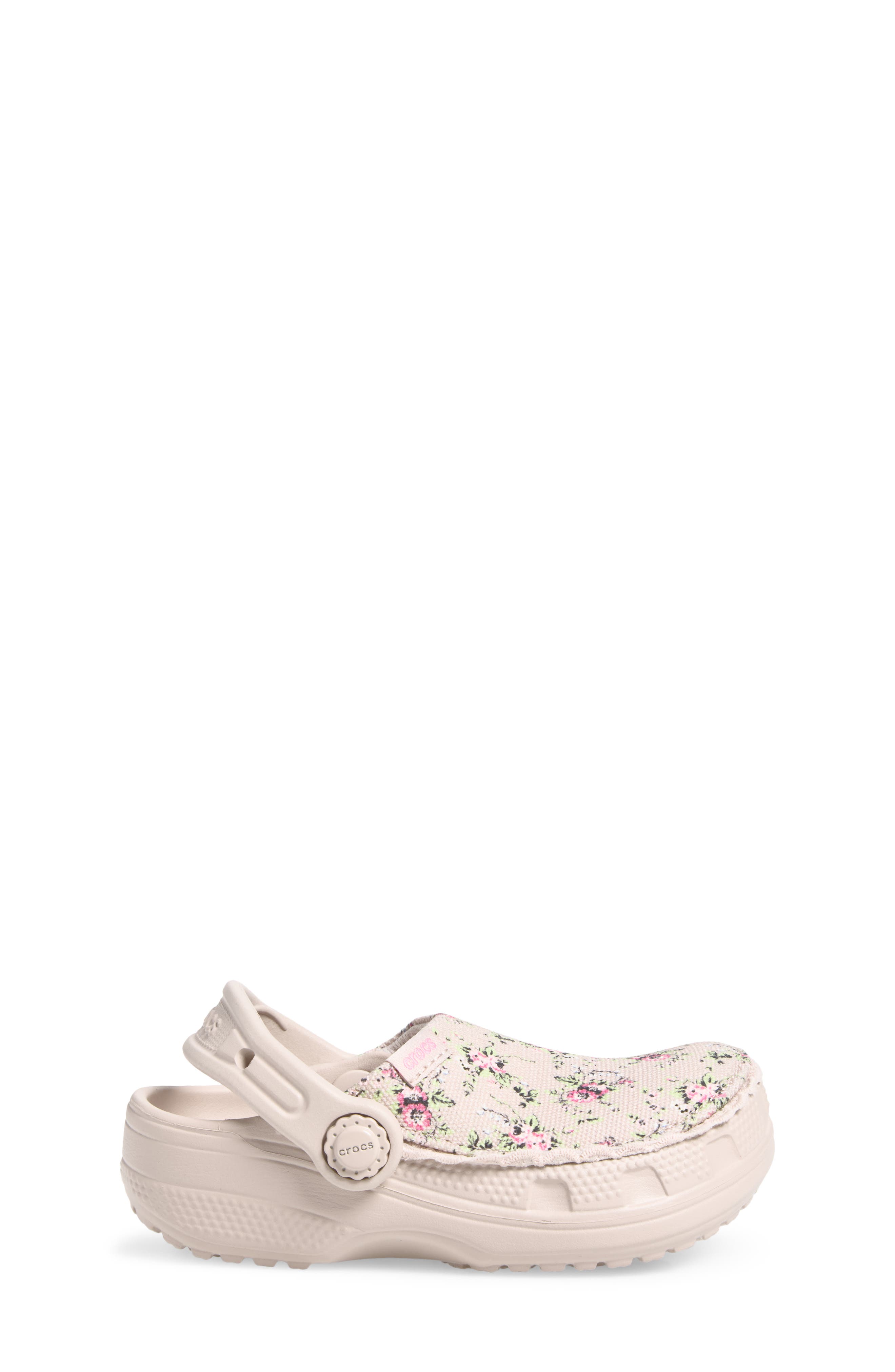 Kids' Classic Crafted Ditsy Floral Clog, Alternate, color, COCOA CREAM