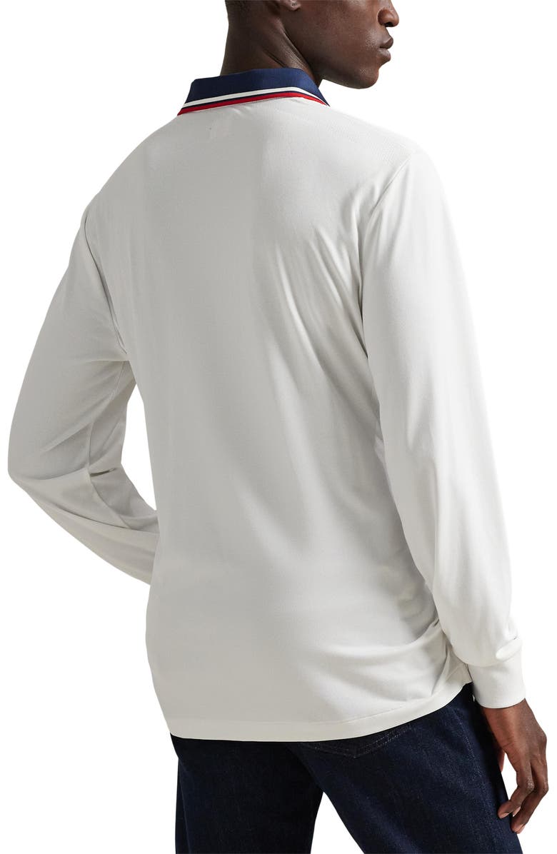 Polo Ralph Lauren Team USA Performance Mesh Long Sleeve Polo, Alternate, color, Ceramic White