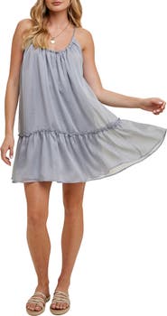 WISHLIST Chiffon Babydoll Minidress