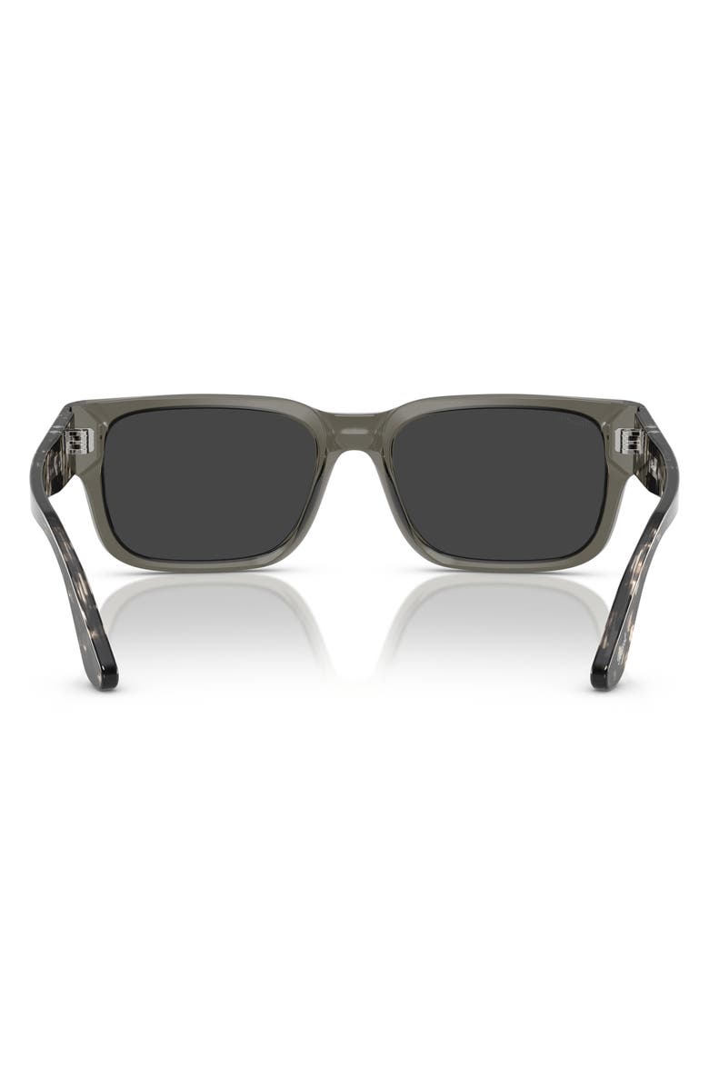 Persol 55mm Polarized Round Sunglasses, Alternate, color, 