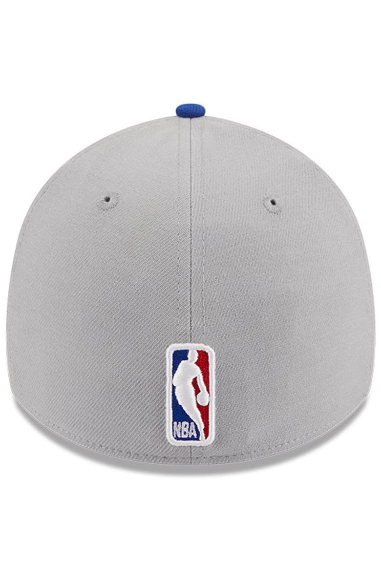 New Era Men's New Era Gray/Blue New York Knicks Tip-Off Two-Tone 39THIRTY Flex Hat, Alternate, color, 
