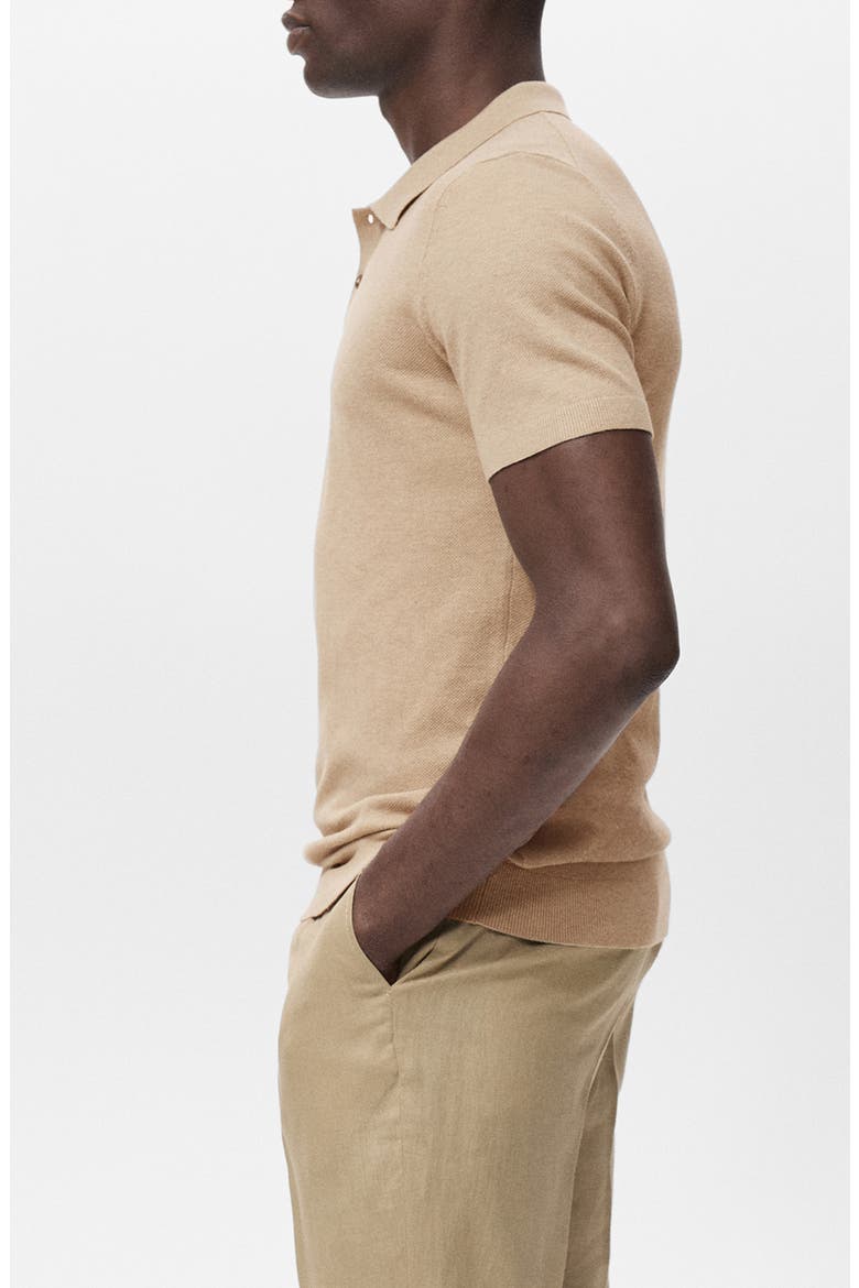 Band Collar Button-Up Shirt, Alternate, color, BEIGE
