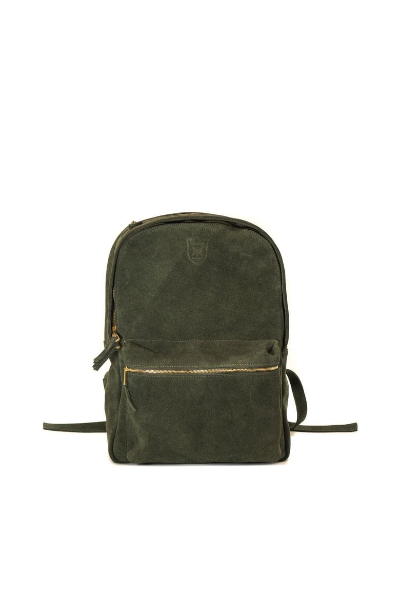Duke Suede Backpack, Main, color, Black