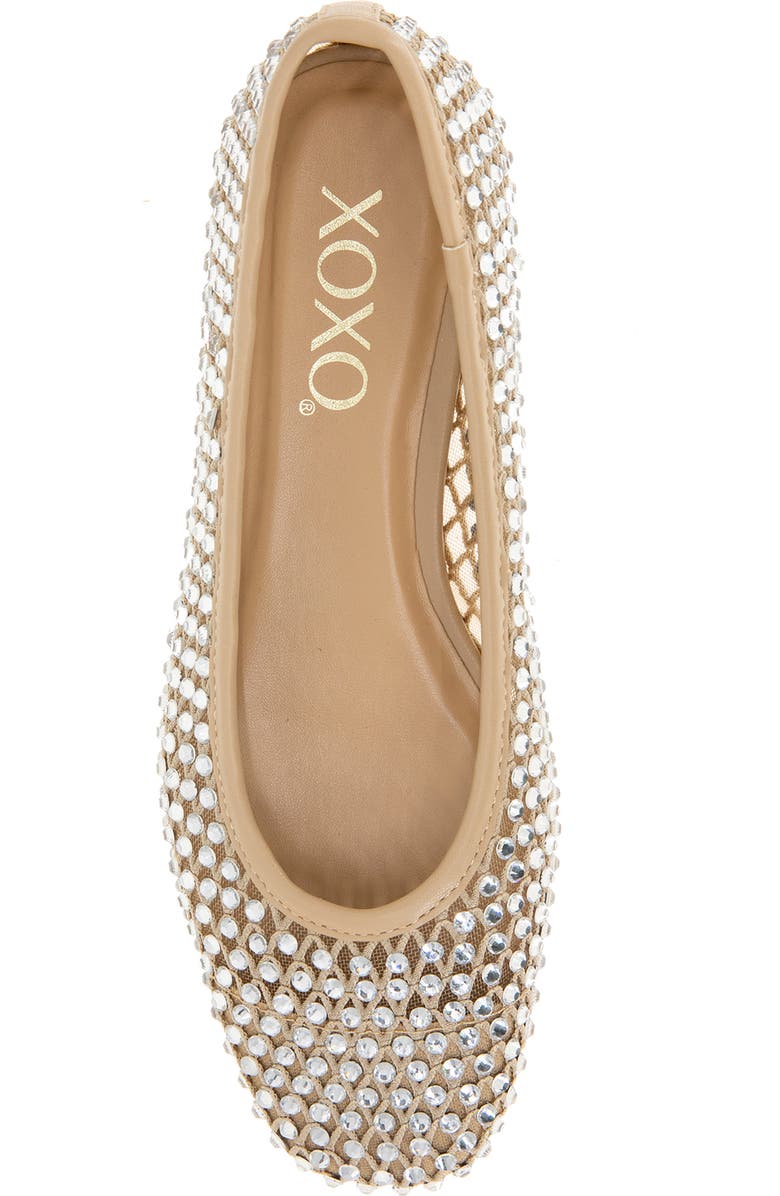 XOXO Dobsi Rhinestone Embellished Flat, Alternate, color,