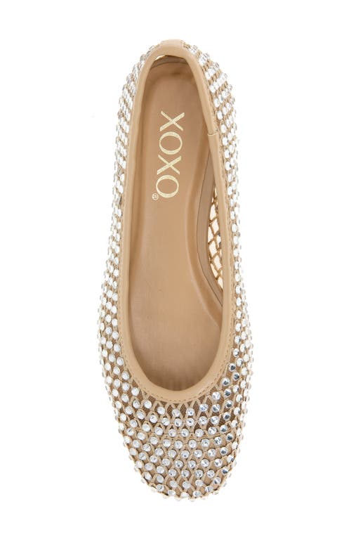 Xoxo Dobsi Rhinestone Embellished Flat In Light Taupe