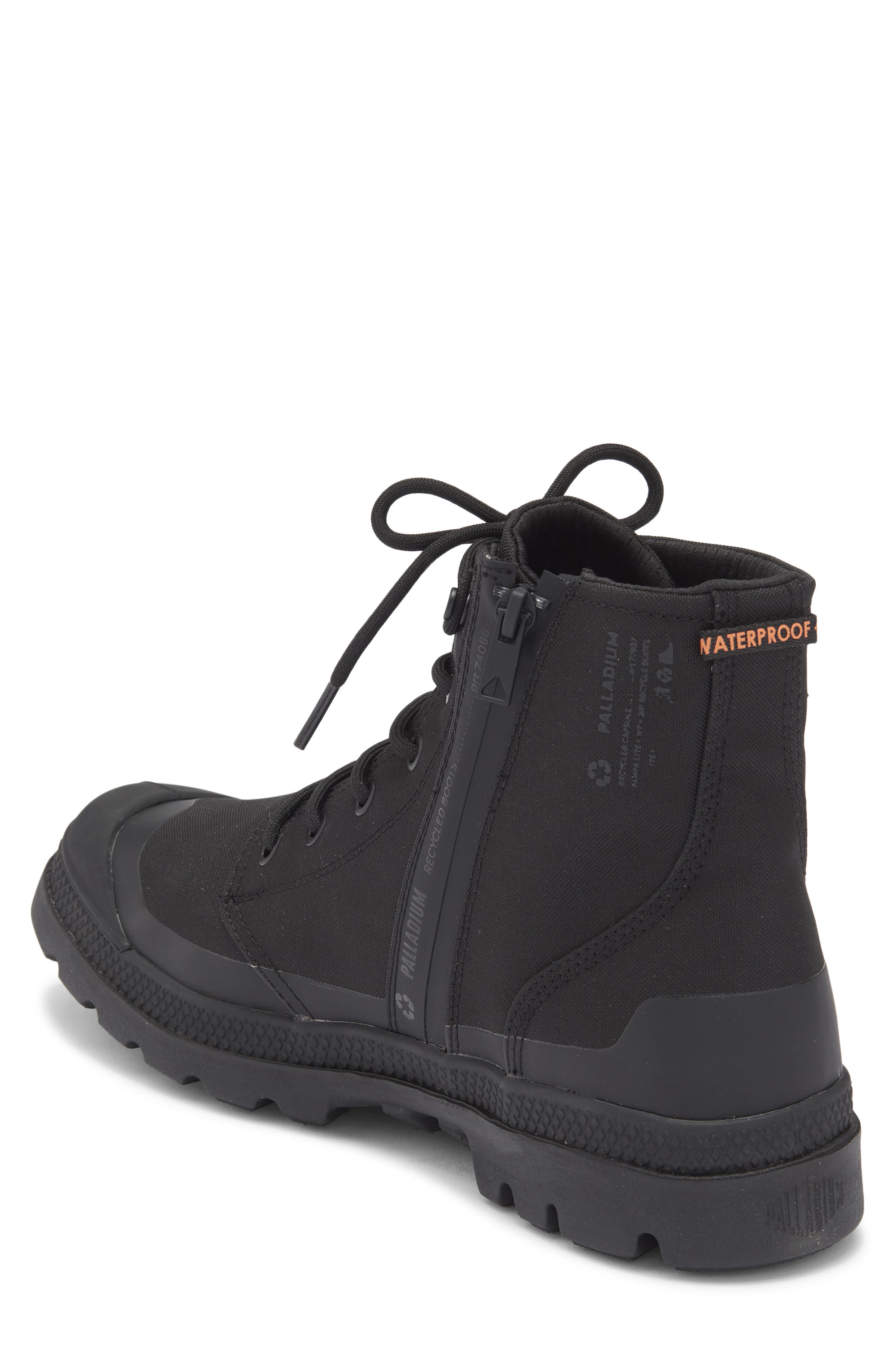 Palladium Pampa Travel Lite Waterproof Boot, Alternate, color, Black/Black