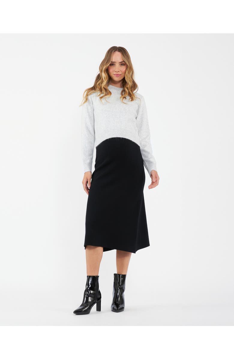 Ripe Maternity Tia Crop  Knit  Snow Marle, Alternate, color, Snow Marle