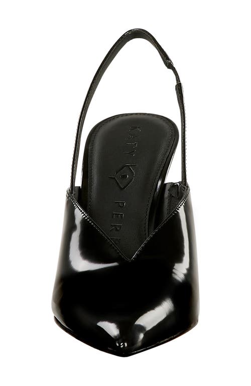 Katy Perry The Trendygurl Slingback Pointed Toe Wedge Sandal In Black