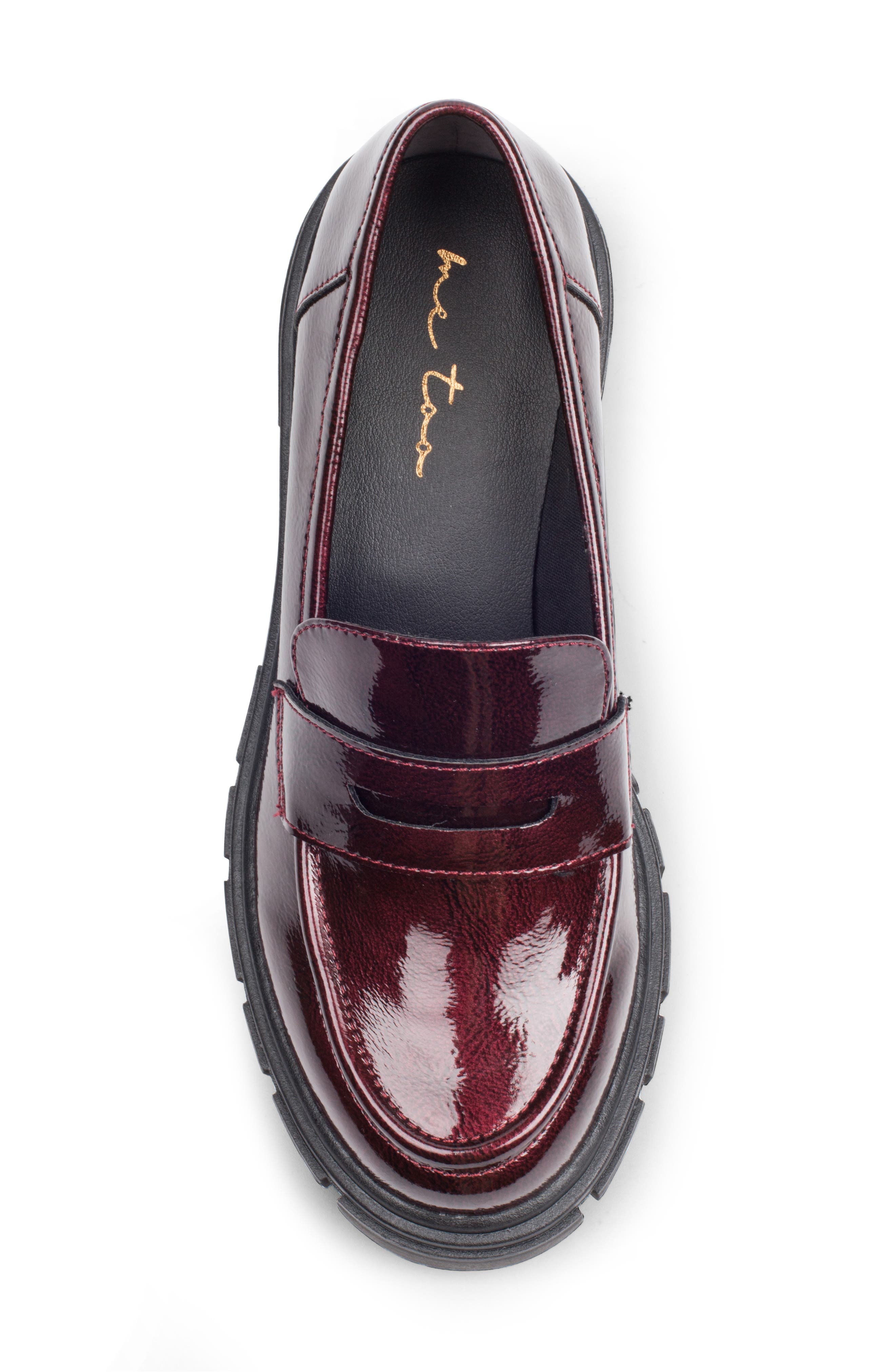 Skye Block Heel Loafer, Alternate, color, BURGUNDY